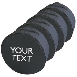 Pokrowiec na koła set zestaw 4 szt Premium Twój tekst XXXL 17"-22"