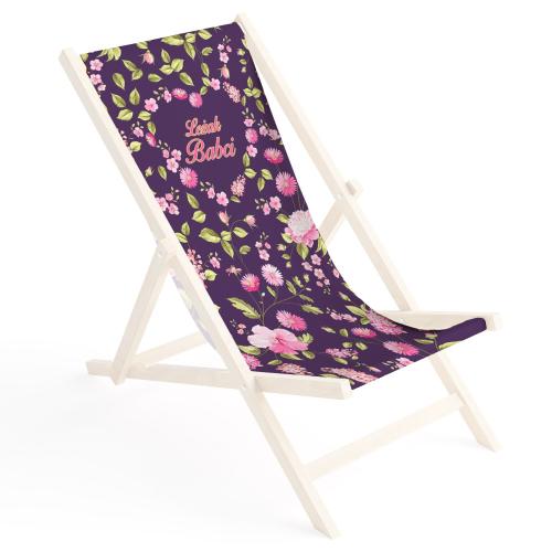 Siedzisko na leżak Leżak babci fiolet 131x44 cm