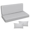 Poduszka Materac na huśtawkę Szary 185x50x50 gładki