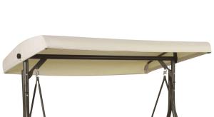 Daszek na huśtawkę ogrodową beżowy 118x188 cm | łuk