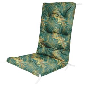 Materac poduszka na krzesło ogrodowe palm zielony