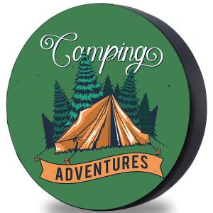 Spersonalizowany pokrowiec na koło zapasowe na wymiar Camping