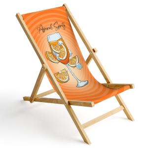 Leżak ogrodowy Aperol Spritz