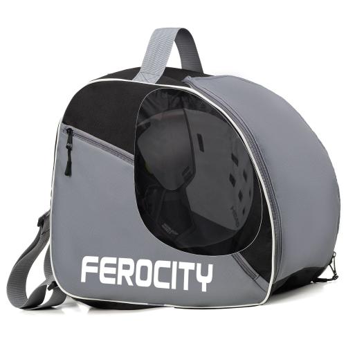 Pokrowiec na Buty narciarskie Premium z Kieszenią na Kask SZARO CZARNY