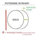 Pokrowiec na koła set zestaw 4 szt PREMIUM Dowolny wymiar z Twoim Tekstem