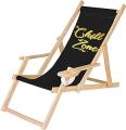 Leżak ogrodowy z uchwytem na napoje Chill zone