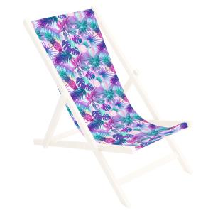 Siedzisko na leżak Palmy Magenta - turkus 110 x 44 cm