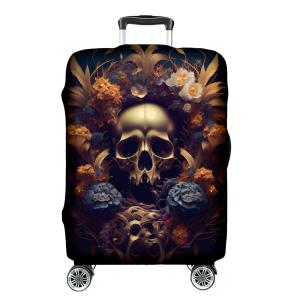 Pokrowiec Na Walizkę Gold Skull SML