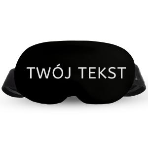 Personalizowana Osłona na gogle narciarskie, etui elastyczne, TWÓJ TEKST