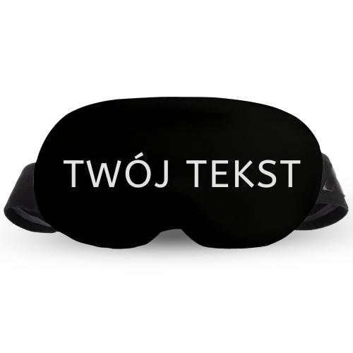 Personalizowana Osłona na gogle narciarskie, etui elastyczne, TWÓJ TEKST