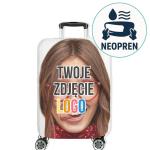 Pokrowiec neoprenowy na walizkę M z własnym zdjęciem Personalizowany