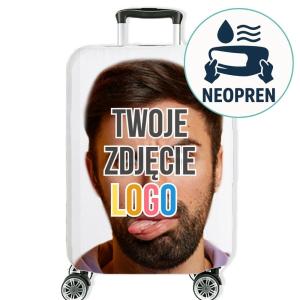 Pokrowiec neoprenowy na walizkę L: z własnym zdjęciem Personalizowany