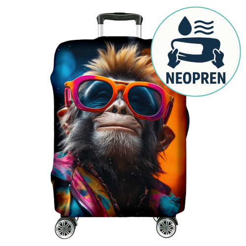 Pokrowiec neoprenowy na walizkę Sunglasses Monkey rozmiar S, M, L