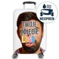 Pokrowiec neoprenowy na walizkę L: z własnym zdjęciem Personalizowany