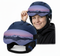 Osłona na wizjer kasku narciarskiego, etui elastyczne, Mountain Dusk