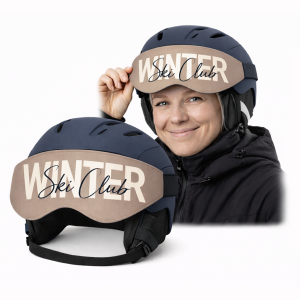Osłona na wizjer kasku narciarskiego, etui elastyczne, Winter Ski Club