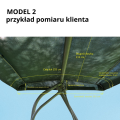 Daszek na Huśtawkę Ogrodową na Dowolny Wymiar i Kolor | Konstrukcja Łuk