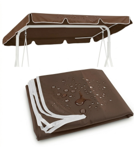 Daszek na huśtawkę ogrodową 115x188 cm brązowy