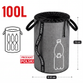 Torba na butelki do recyklingu 100L Szary LEN