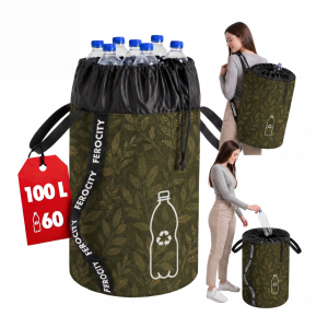 Torba na butelki do recyklingu 100L Liście