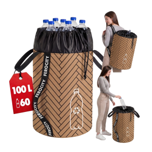 Torba na butelki do recyklingu 100L Jodełka